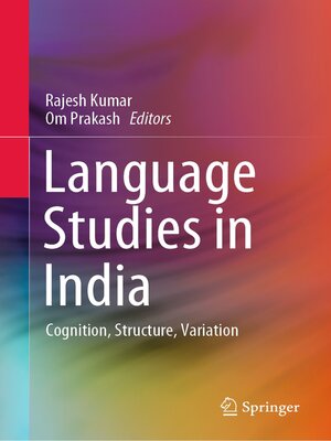 cover image of Language Studies in India